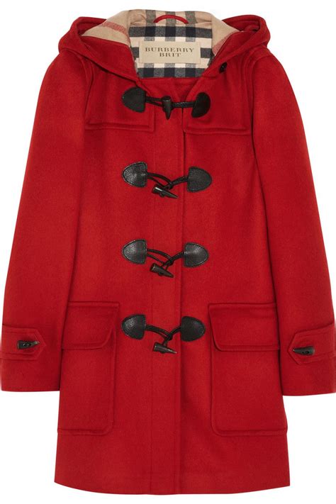 burberry brit hooded duffle coat w toggles|Wool Cashmere Duffle Coat in Candle .